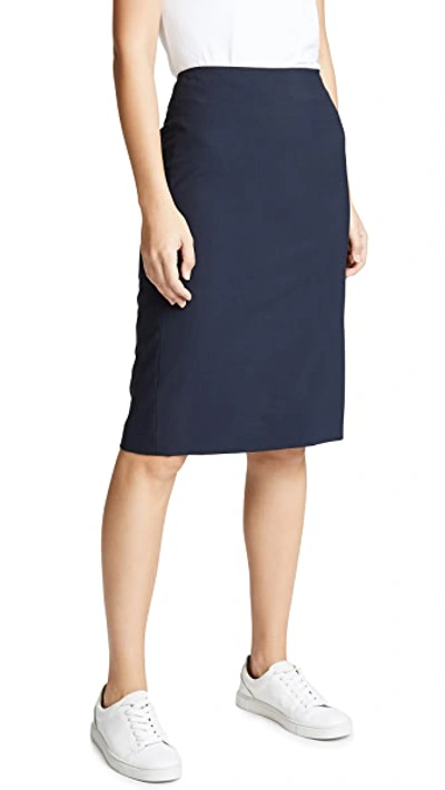 Shop Theory Edition Pencil Skirt In Navy