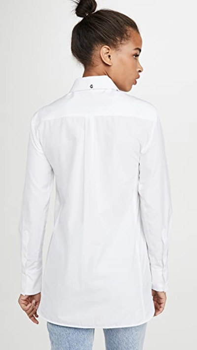 Shop Rabanne Studded Button Down Shirt In White