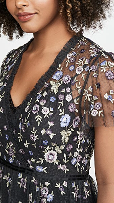 Shop Needle & Thread Prarie Flora Gown In Graphite