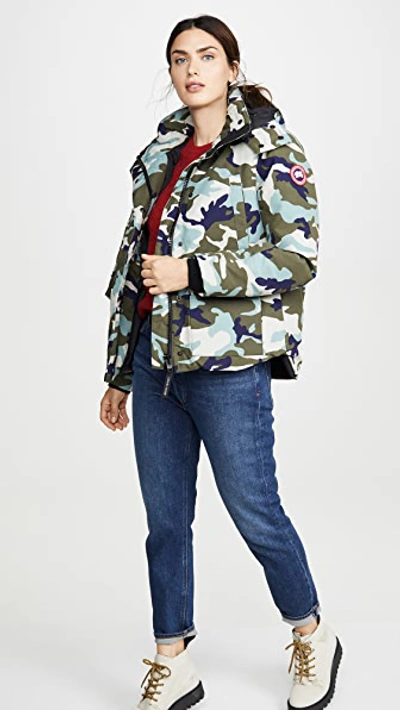 Shop Canada Goose Blakely Parka In Silverbirch Camo