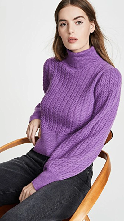Shop A.l.c Callas Sweater In Violet