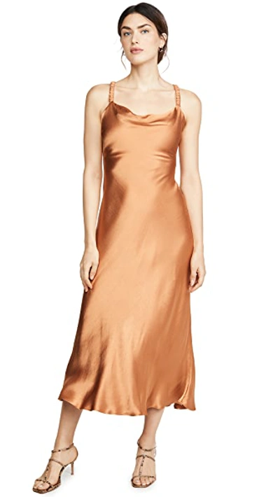 Shop Bec & Bridge Lani Midi Dress In Caramel