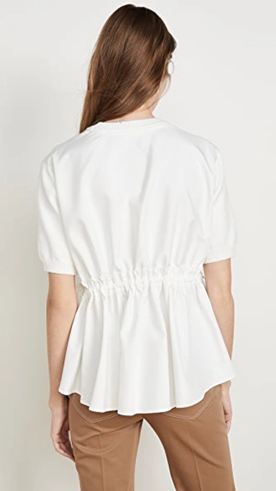 Shop Adeam Scarf Back Top In White