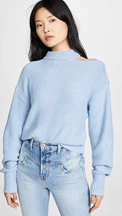 Shop Misa Sanja Sweater In Misty Blue