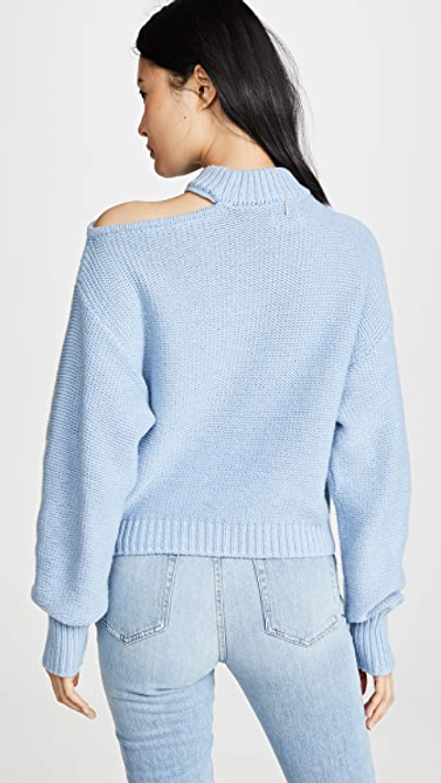 Shop Misa Sanja Sweater In Misty Blue