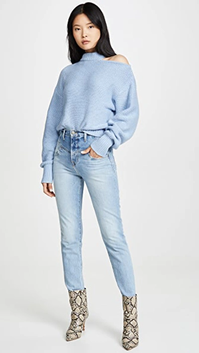 Shop Misa Sanja Sweater In Misty Blue