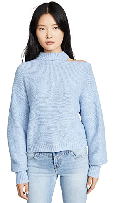 Shop Misa Sanja Sweater In Misty Blue