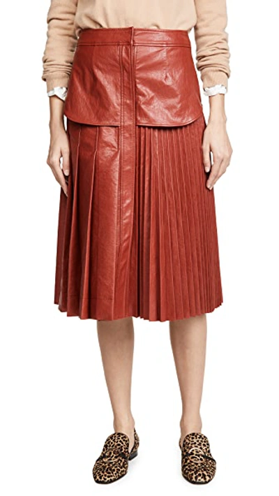 Eco Faux Leather Skirt