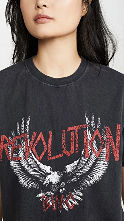 Shop Anine Bing Revolution Tee In Washed Black