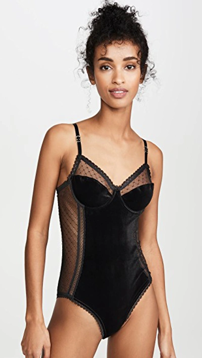 Shop Stella Mccartney Ally Indulging Bodysuit In Black