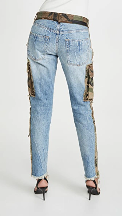 Shop Ben Taverniti Unravel Project Denim Boy Skinny Jeans In Camo