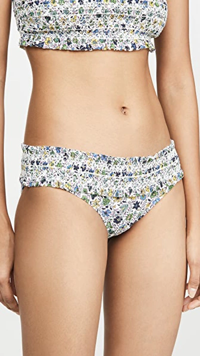 Shop Tory Burch Costa Printed Hipster Bikini Bottoms In Floral Love Degrade Ditsy