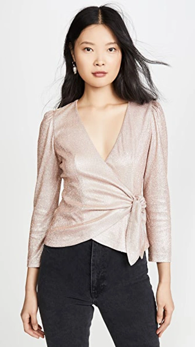 Shop Yumi Kim Kiss & Make Up Top In Blush Sparkle