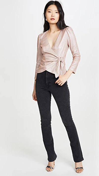 Shop Yumi Kim Kiss & Make Up Top In Blush Sparkle