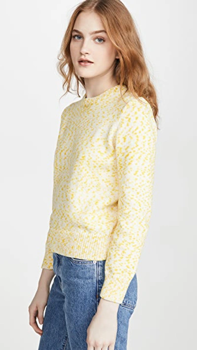 Shop Apc Daphne Sweater In Jaune