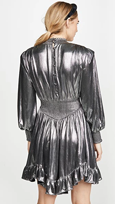 Shop Retroféte Melody Dress In Gunmetal