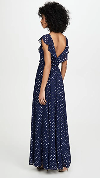 Shop Yumi Kim Iris Maxi In Hot Spot Navy