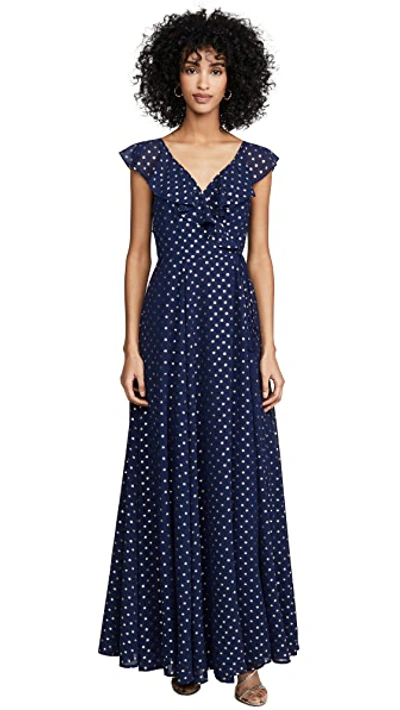 Shop Yumi Kim Iris Maxi In Hot Spot Navy