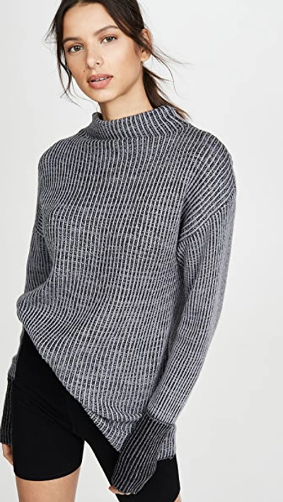 Shop Varley Collins Sweater In Grey