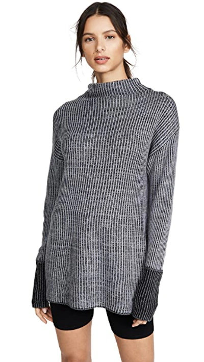 Shop Varley Collins Sweater In Grey