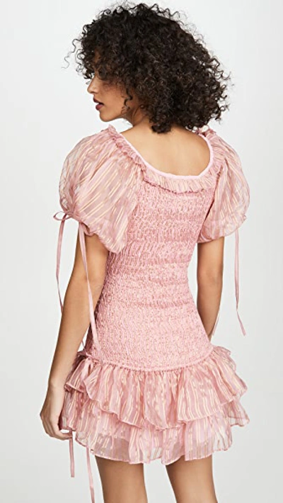 Shop Loveshackfancy Violet Dress In Gilded Pink