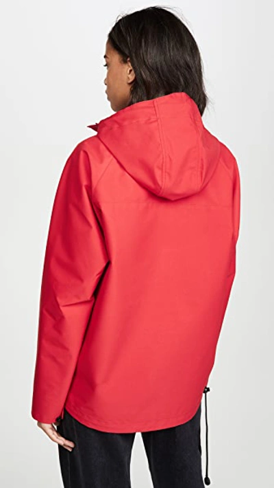 Shop Tre By Natalie Ratabesi The Welf Anorak In Fireberry Red