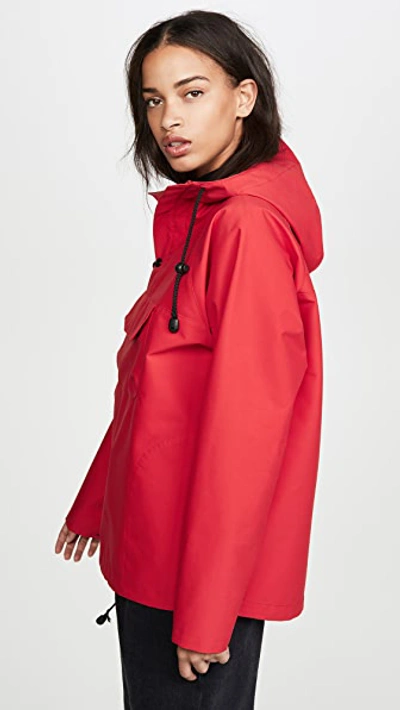 Shop Tre By Natalie Ratabesi The Welf Anorak In Fireberry Red