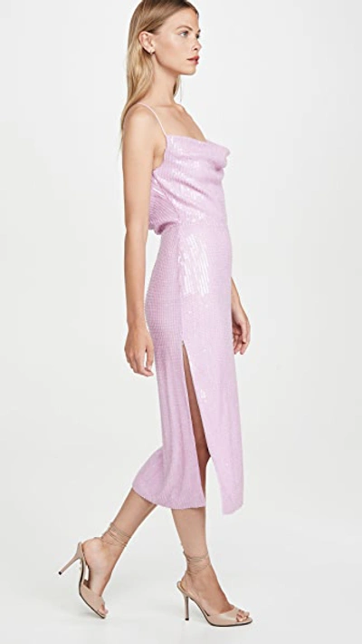 Shop Misha Collection Devon Dress In Lilac