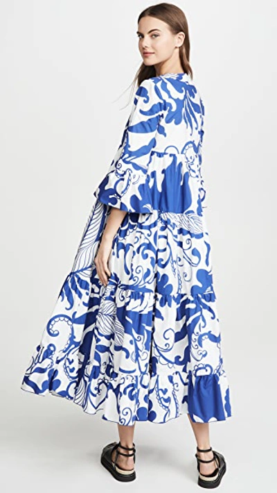 Shop La Doublej Jennifer Jane Dress In Marea Blu