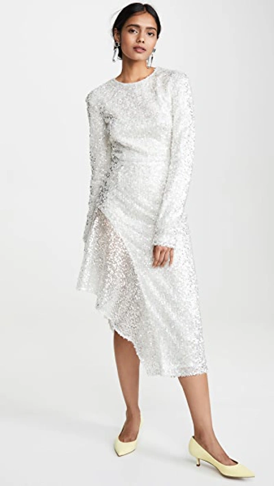 Shop Walk Of Shame White Sequins Dress