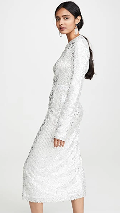 Shop Walk Of Shame White Sequins Dress