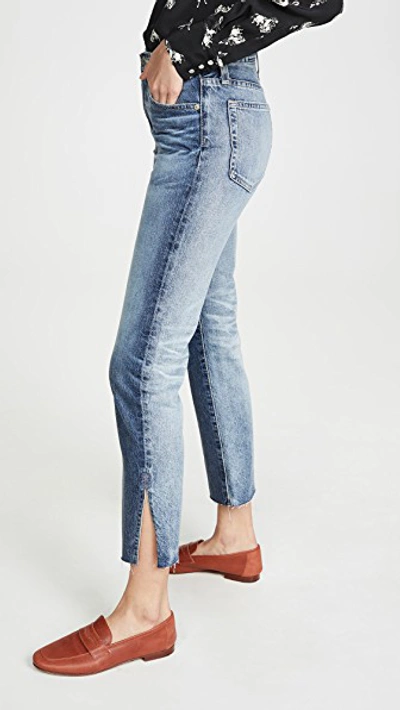 Shop Ag The Isabelle High-rise Straight Crop Jeans In 15 Years Indigo Bound
