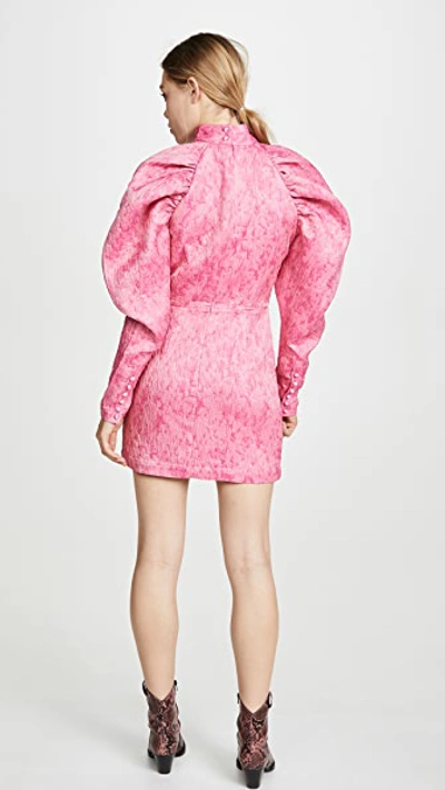 Shop Rotate Birger Christensen Number 1 Pink Dress In Pink Carnation