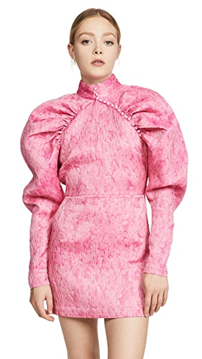 Shop Rotate Birger Christensen Number 1 Pink Dress In Pink Carnation
