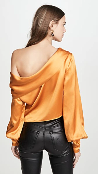 Shop Alix Catherine Top In Saffron