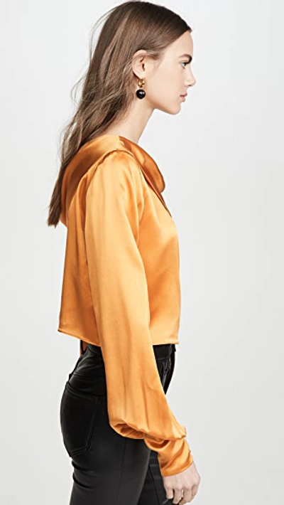 Shop Alix Catherine Top In Saffron