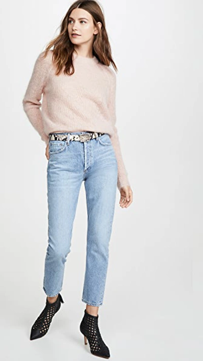 Shop Agolde Jamie Hi Rise Classic Jeans In Blur