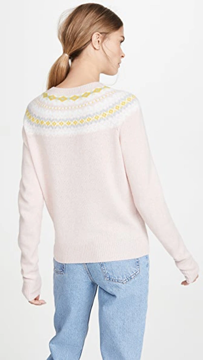 Shop Apc Miranda Pullover In Rose Pale