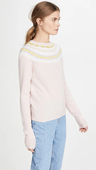 Shop Apc Miranda Pullover In Rose Pale