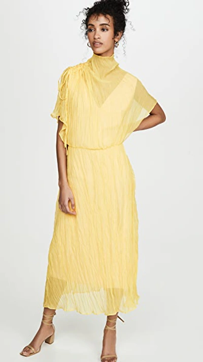 Shop Ellery Santorini Dress In Yellow