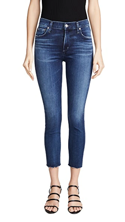 Shop Agolde Sophie High Rise Skinny Crop Jeans In Claremont