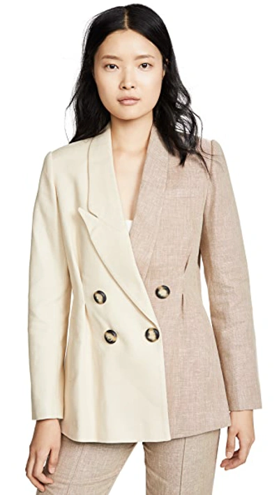 Shop Acler Belvue Blazer In Bone