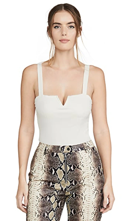 Shop Free People Pippa V Wire Thong Bodysuit In Ivory
