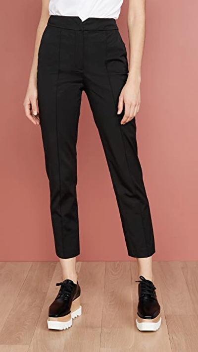 Shop Rebecca Taylor Ottoman Notch Pants In Black