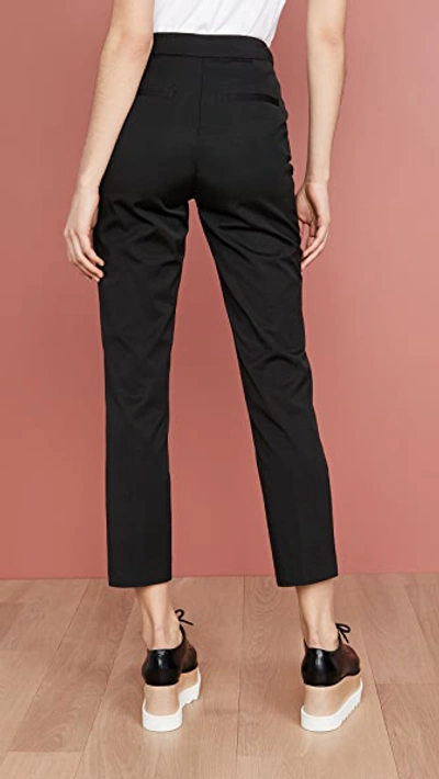 Shop Rebecca Taylor Ottoman Notch Pants In Black