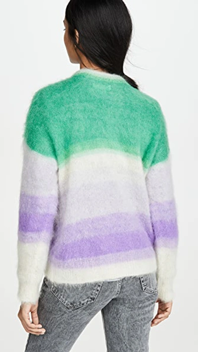 Shop Isabel Marant Étoile Drussell Mohair Pullover In Green