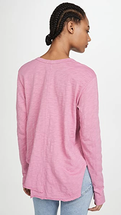 Shop Wilt Shrunken Henley In Azalea