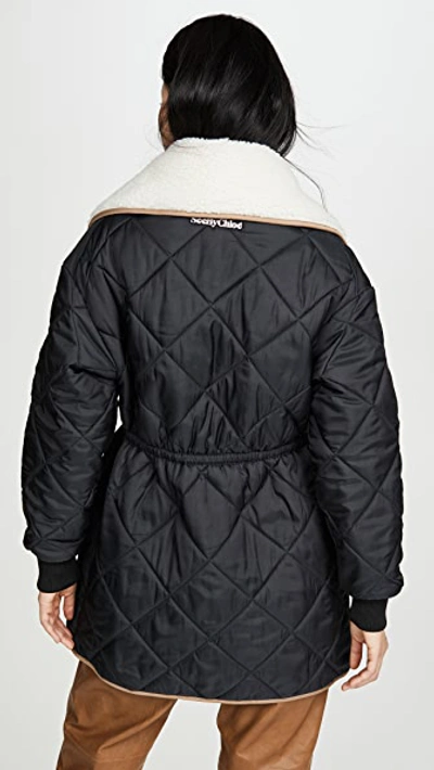 Shop See By Chloé Quilted Parka In Black