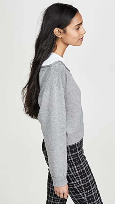 Peelaway Bi-Layer Cropped Pullover