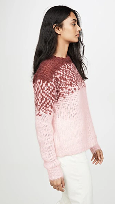 Shop Custommade Maggie Mohair Pullover In Peachskin